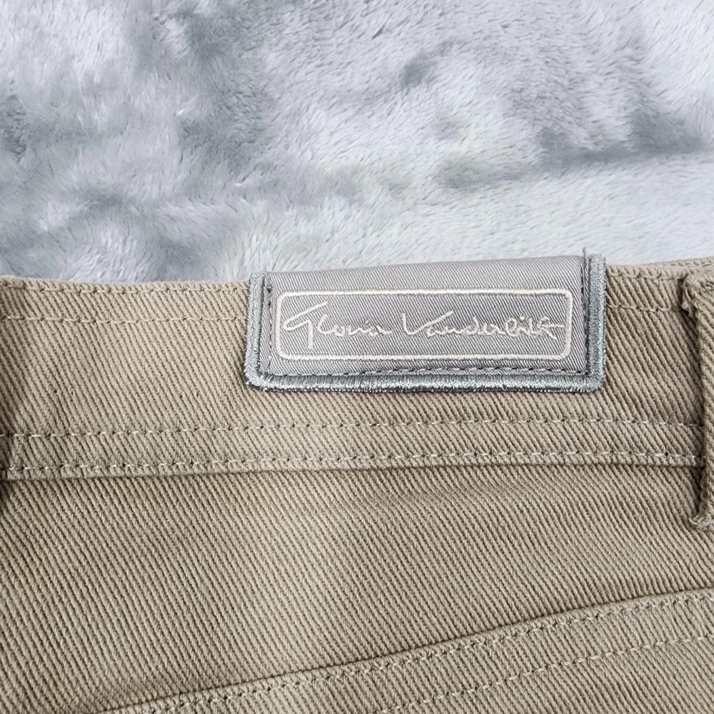 NEW Vintage 90s Gloria Vanderbilt Jeans Womens 12 Beige Tan High Rise Tapered‎